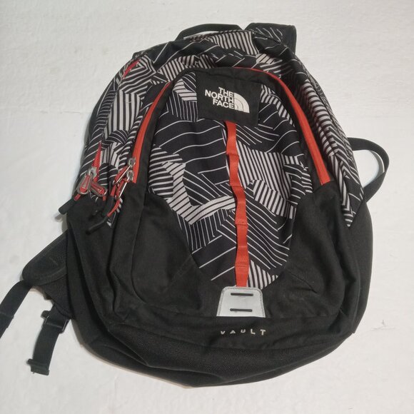 The North Face Vault Backpack Black Razzle Dazzle Print - Picture 1 of 6